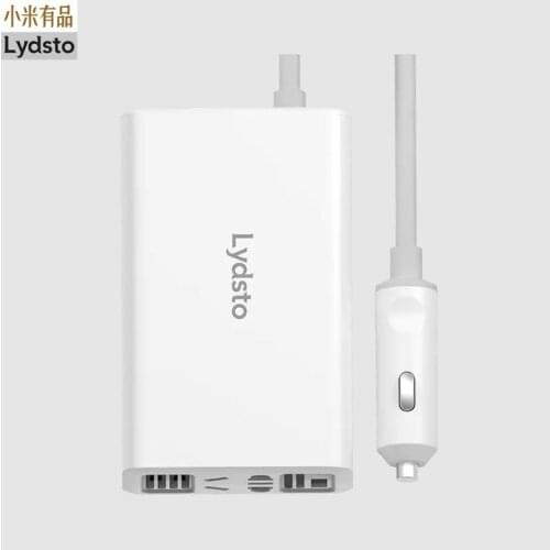 Lydsto car inverter standard 12V to 220V 100W high power output five-hole socket On board charging equipment Lydsto car inverte