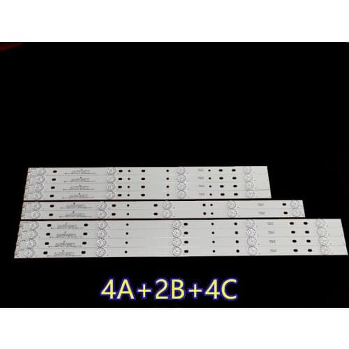 LED Backlight strip for AKAI 55'' TV AKTV551 JS-D-JP5520-A41EC JP5520-B51EC JP5520-C51EC MS-L0956 6V/LED