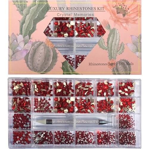 Swarovsky Crystal AB 3D Flatback Glass Nail Art Rhinestones Fancy Shaped Crystals Stones for DIY Nails Art Decorations