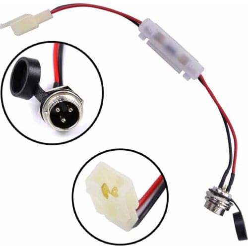 TDPRO 3 Prong Charger Port Lead Socket Plug for Razor Ground Force Electric Mini Atv Quad Buggy 4 Wheeler Bike Go Kart Scooter