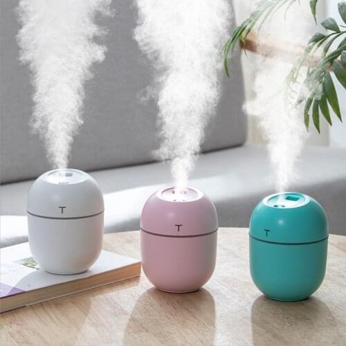 200mL Ultrasonic Air Humidifier Sprayer Mini Silicone Aroma Diffuser Portable Aromatherapy Mist Maker Aroma Purifier