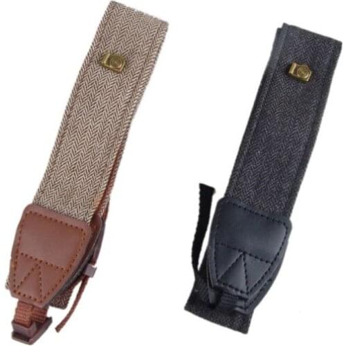 Universal Adjustable Camera Shoulder Neck Strap Cotton Leather Belt For Nikon Canon DSLR Cameras Strap Accessories Part