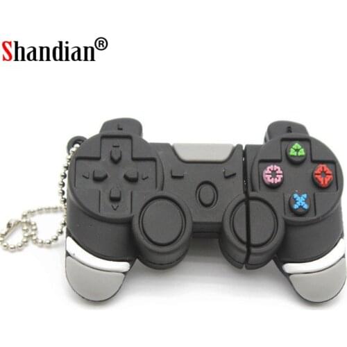 SHANDIAN New usb flash drive pendrive cartoon gamepad pen drive flash stick u flash disk 4GB /16GB/32GB/64GB U disk Gift for boy