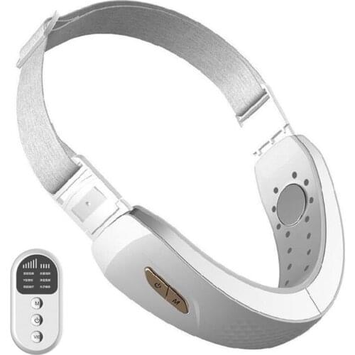 EMS Chin V-line Above Elevator Belt Machine Red Face Slimming Vibration Massager Facial Lifting Device V Face Care