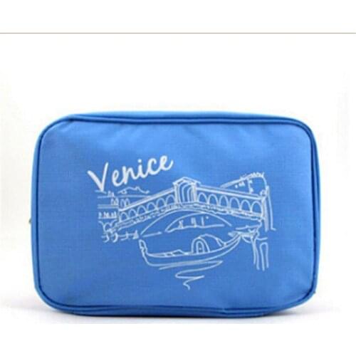 Waterproof Makeup Bag Home Travel Storage Printed Cosmetic Foldable Portable Organizer Multifunction Classified Cosmetic Bag