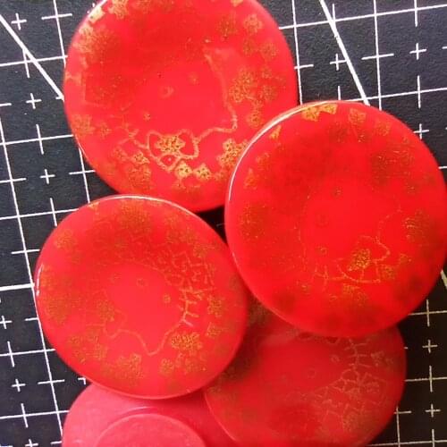 1pcs/lot Resin lovely red cat plate 28mm kawaii cabochons DIY christmas decorations