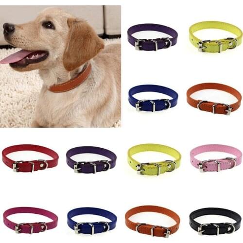 1pc Small Pet Dog Adjustable Faux Leather Collar Safety Breakaway Dog Puppy Cat Buckle Neck Strap Decor Necklace Accessories