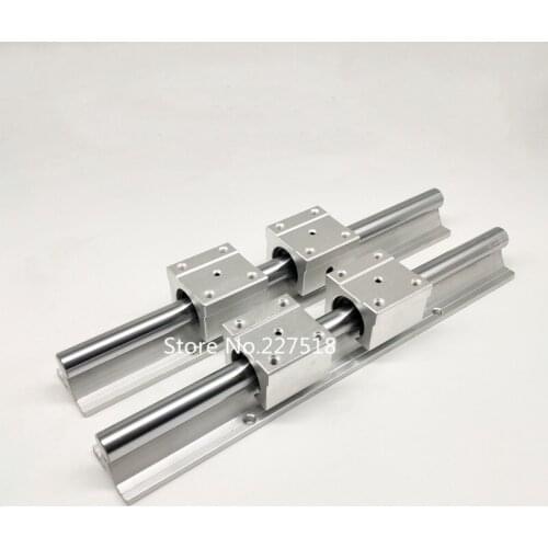 2pcs linear rail SBR16 L1000mm + 4 pcs SBR16UU linear bearing blocks for cnc parts 16mm linear guide