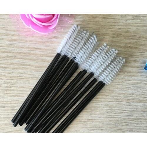 20000pcs make up brush synthetic fiber Disposable Eyelash Brush Cosmetic Makeup Tool White transparent brush