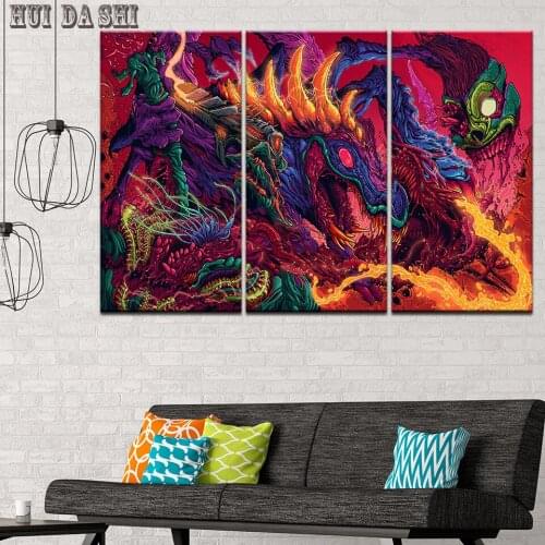 5 piece canvas art hyper beast posters and prints canvas painting wall pictures for living room modern home decor Free shipping