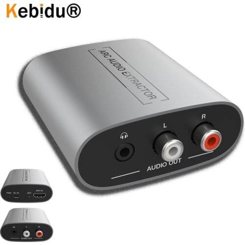 Kebidu Adapters Analog ARC Splitter For audio receiver Speaker Amplifier Return Channel hdmi-compatible Audio Extractor Cable