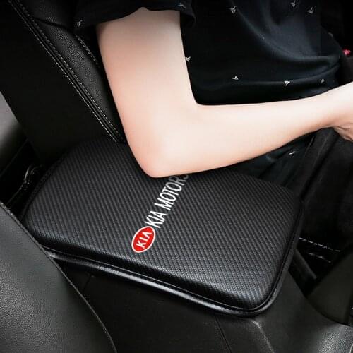 Car Armrest Box Cushion Centre Armrest Mat Interior Protector Pad For KIA Picanto Soul Forte Ceed K3 K5 K9 Cadenza KX3 5 7