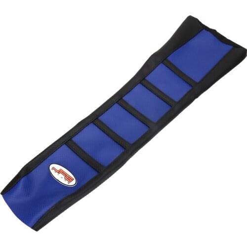 Free Shipping Blue Black Stripe Rubber Soft Motorcycle Gripper Seat Cover Fit YZF250 YZF450 2014 2015 2016 Dirt Bike Motocross