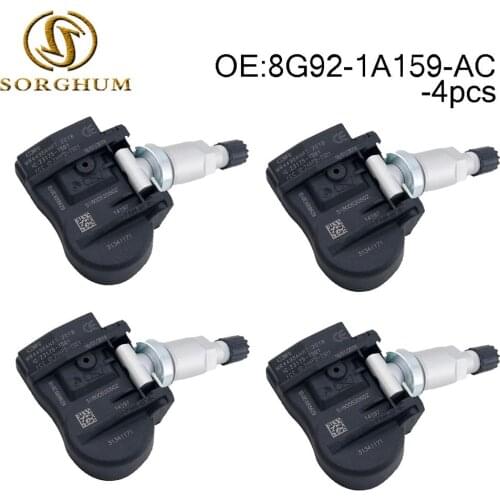 4pcs 8G92-1A159-AC Tire Pressure Monitor Sensor Fits For Volvo C30 C70 S40 S60 S70 S80 V40 V50 V60 V70 XC60 XC70 XC90