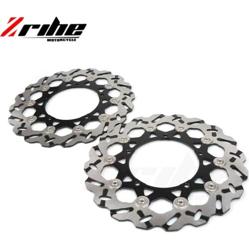 For 2 pieces motorcycle Front Disc Brake Rotor Scooter Front Rear Disc Brake Rotor for YAMAHA YZF600 R6 03-06 YZF1000 R1 2004-20