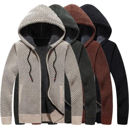 FACRABE Mens Wool Cardigans