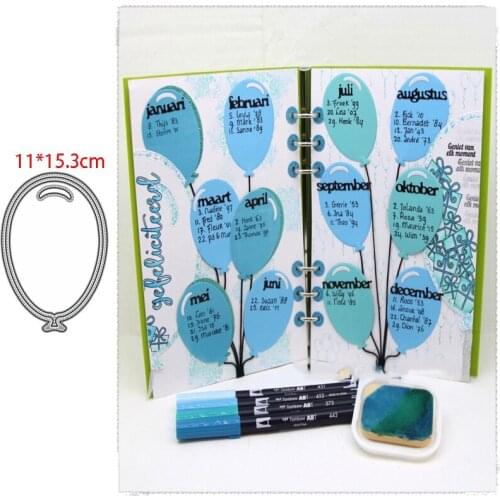 Old Sirius Balloon background Metal cutting dies cut die mold card Scrapbook paper craft knife mould blade punch stencils die