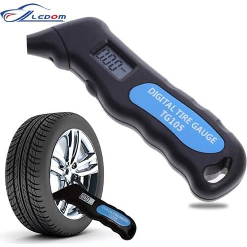 TG105 Digital Car Tire Tyre Air Pressure Gauge Meter LCD Display Manometer Barometers Tester for Car Truck Motorcycle Bike