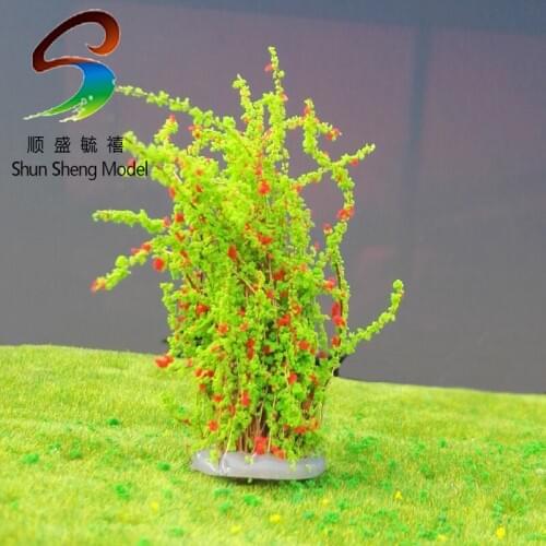 Diy Outdoor Model Material Grass Flower Yellow Green Color 09 high:5cm