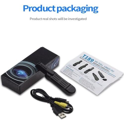 T189 Mini Camera HD 1080P Camera Wearable Body Pen Camera Digital Mini DVR Small DV Camcorder Micro Camera Support 32GB