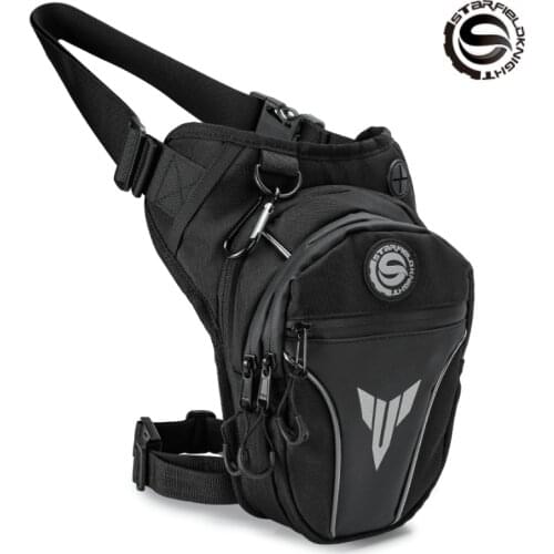 New Black Motorcycle Waist Bag Reflective Phone Waterproof Leg/Waist Bag Motorcycle Riding Outdoor Sports Portable Fashion Bag