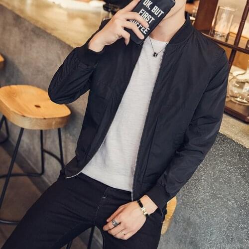 Mens Jackets and Coats Autumn Winter Long Sleeve gray black winered blue Clothes