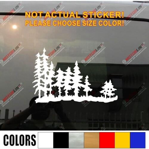 Alaska Sitka Spruce Tree Decal Sticker Picea Sitchensis Car Vinyl pick size color die cut no background