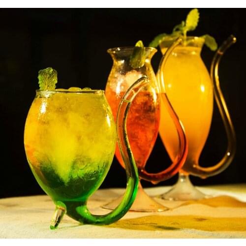 New Bloodsucker Heart Suck Blood Molecule Cocktail Straw Cup Bar Saloon Martini Vessel Wine Glasses Tipsy Mouse Juice Beer Glass