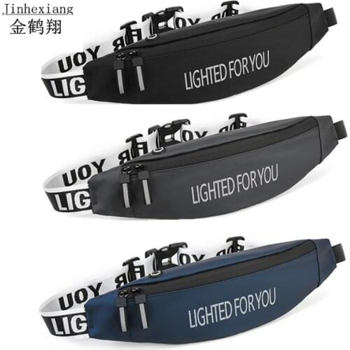 New Unsex Fanny Pack Black Waterproof Money Belt Bag Men Women Sports Travel Wallet Belt Male Waist Bags Case For Phone