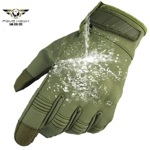 Army Combat Camouflage Waterproof Gloves Men Full Finger Tactical Gloves SWAT Soldiers Paintball Airsoft Shoot Military Gloves