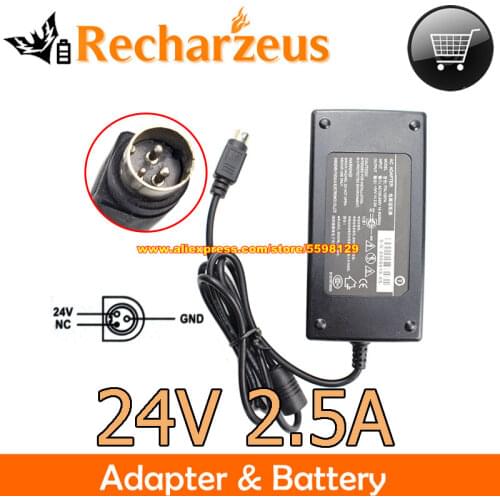 Genuine FDL FDL1207A Ac Adapter For Label Printer Pos System 24V 2.5A 60W 6986618-5S Laptop Charger Power Supply PRL0602U-24