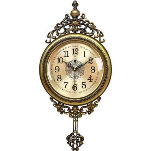 Reloj Pared Luxury Vintage Pendulum Automatic Wall Clock Outdoor Large Wall Clock Rustic Living Room Reloj De Pared Wall Watch