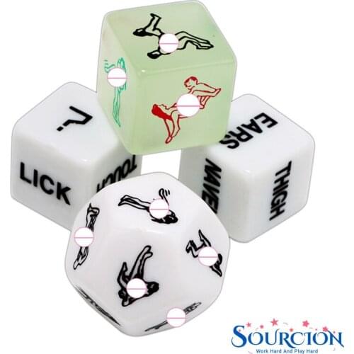 SWT Hot Sale Russian Dice Russian Sex For Couples Acrylic Erotic Toys Adult Sex Toys For Women Men Russian Dice Sex Toys