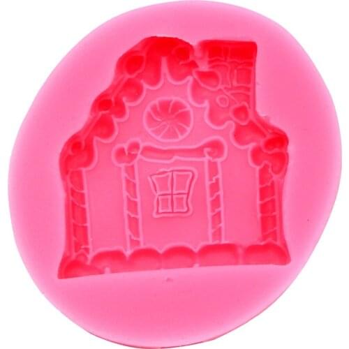 Moldes De Silicone Rendas Para Bolo 1PC 100% Foodgrade 3D Silicone House Cake Mold Cake Decoration Fondant Silicone Soap Moldes