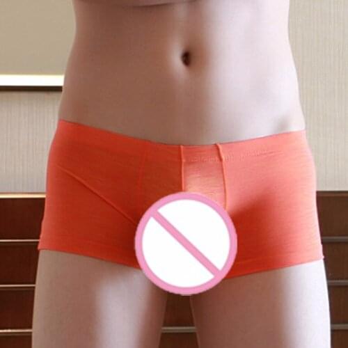 Underwear Men Elephant Boxer Cuecas Shorts Mens Underware Solid Color Boxershorts Breathable Underwear Boxers Hombre Underpants