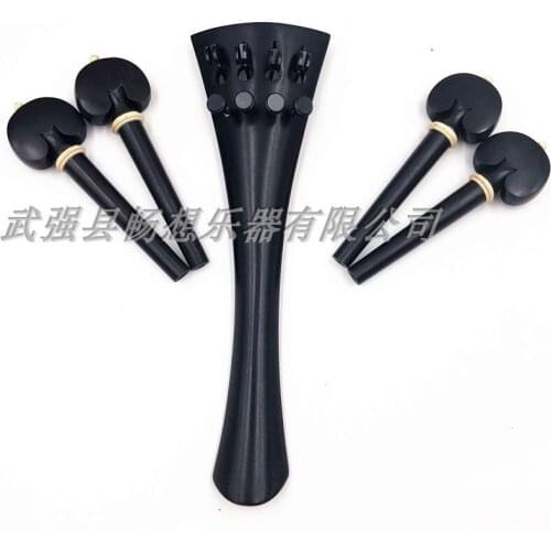 1set of 4/4 Cello parts,nice ebony parts (tailpiece&pegs)