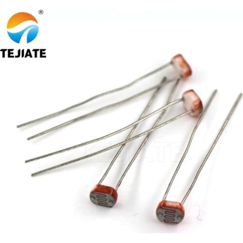 20pcs 5516 5537 5528 5549 5539 light dependent resistor photoresistor resistor photosensitive resistance 5MM