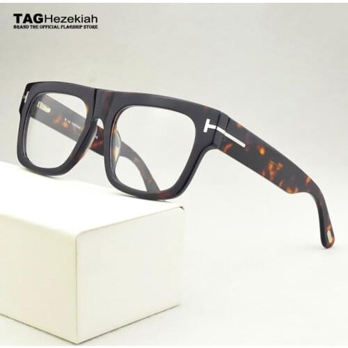 2020 Brand Square eyeglasses women optical glasses frame men Big box myopia prescription transparent spectacle frames TF5634-B