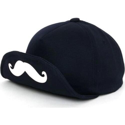 4 COLORS Short brim solid color mustache unisex baseball caps men women fashion casual cap summer hat dropshiping