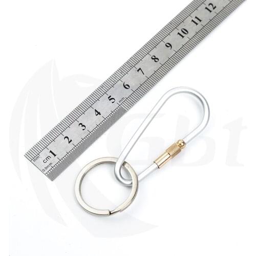 5pc Travel Tools Aluminum Alloy Buckle Mountaineering Hook Keychain