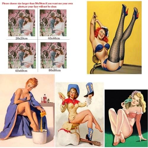 Diy Diamond Painting Custom Figure Painting Anime Female Celebrity Square Diamond Round Diamond Cross Stitc Mosaic Home Decora