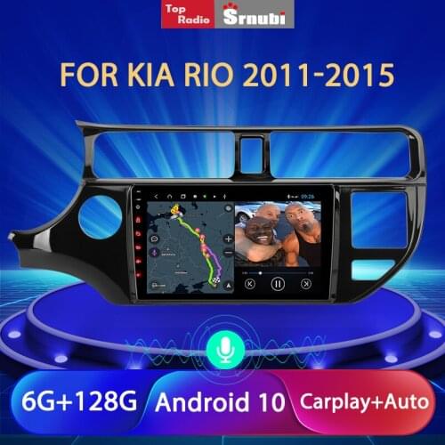 Srnubi Android 10.0 2 Din 4G Wifi Carplay Auto Car Radio for KIA K3 RIO 2011 - 2015 Multimedia Player Navigation GPS Stereo DVD