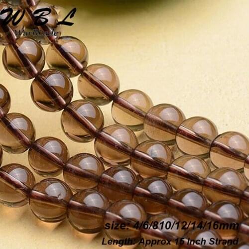 AAAAA Natural Stone 5A Tea Crystal Beads Round Smoky Brown Quartz Loose Beads For DIY Bracelet Jewelry Making 6mm 8mm 10mm 12mm