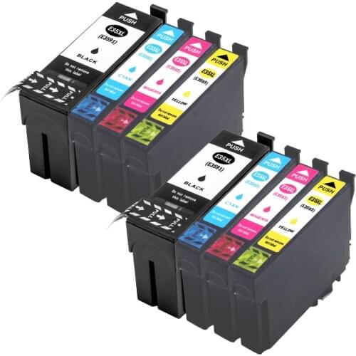 E3591-4-8PK Compatible Ink Cartridges For Epson WF-4720 DWF / WF-4725 DWF / WF-4730 DTWF / WF-4735 DTWF / WF-4740 DTWF