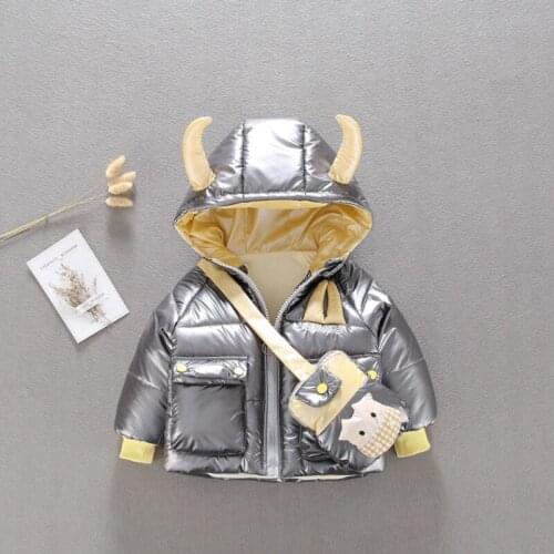 Baby cotton-padded coat 2020 new winter coat for boys with plush and thickened cotton-padded coat for infants 1-5 years old