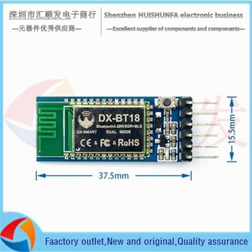 Dx-bt18 bluetooth dual-mode module SPP2.0+BLE4.0 serial port transmission compatible with hc-05 06 motherboard