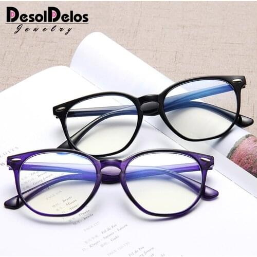 Fashion Clear Glasses Frame for Women Vintage Clear frame Round Eye Glasses Female Plastic Transparent Optical Glasses Frames