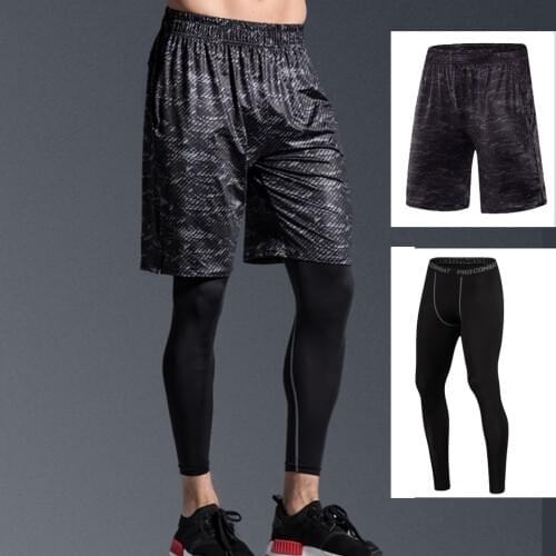 Mens running shorts gym pants Breathable Running fitness Half Joggers Trousers Active Training Shorts Basketball sports Trunks