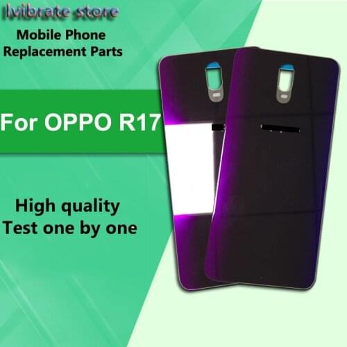 R17 New glass Battery Back Rear Cover Door Housing For OPPO R17 Battery Cover For OPPO R 17 OPPOR17 shell Replacement 6.4"
