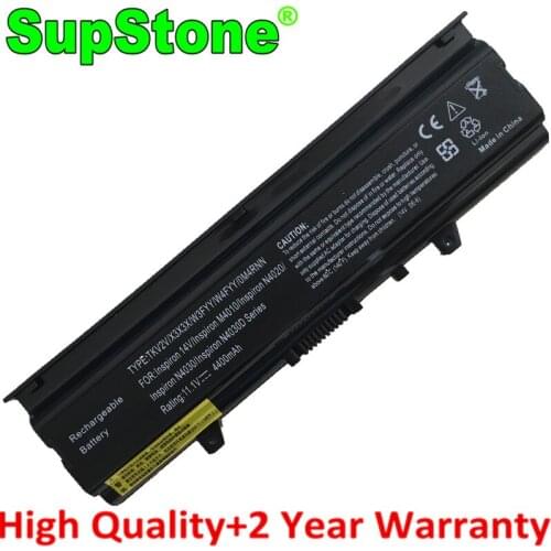 SupStone New TKV2V W4FYY YM5H6 X3X3X FMHC1 FMHC10 YPY0T KG9KY 312-1231 Battery For Dell Inspiron N4030 N4010 N4020D 14V 14R